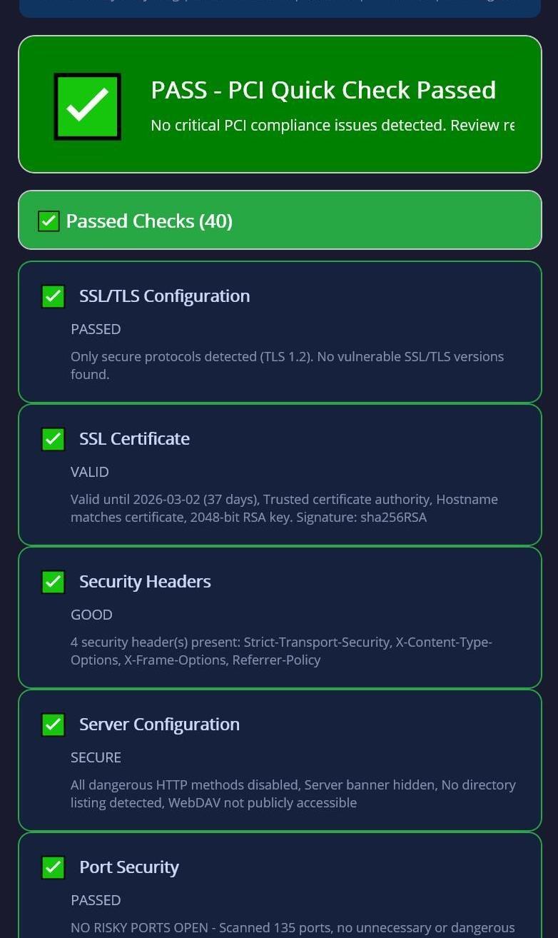 PCIScan app screenshot 2